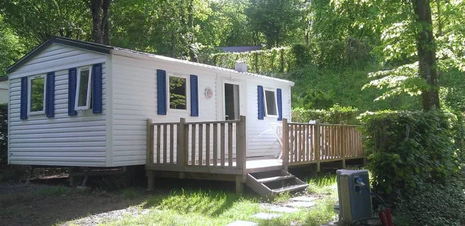 Mobil home 2 chambres camping le parc de Vaux Ambrieres les vallées 53300mh 2 ch