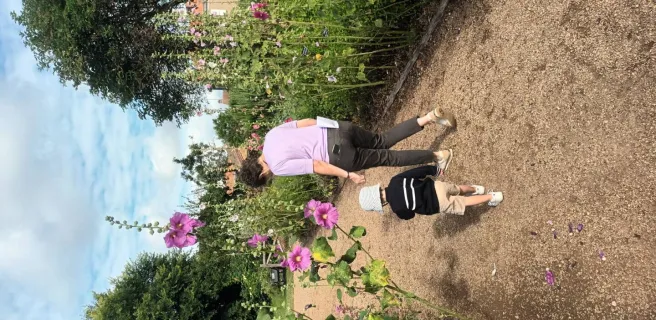 Jardin d'inspiration médiévale