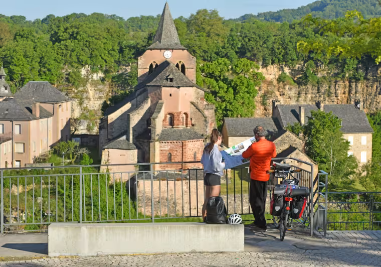 Panorama sur l'église de Bozouls