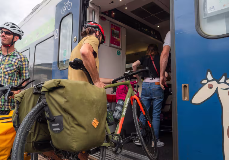 Accès au train avec son vélo