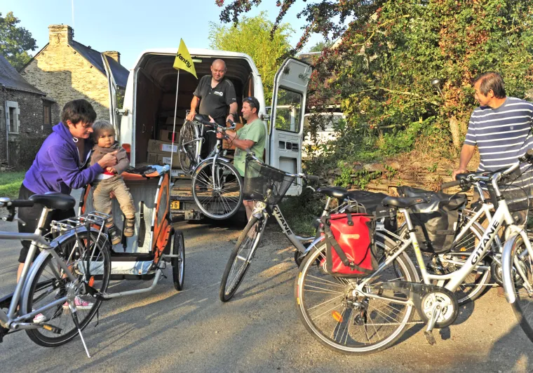 Transfert des bagages et vélos en France