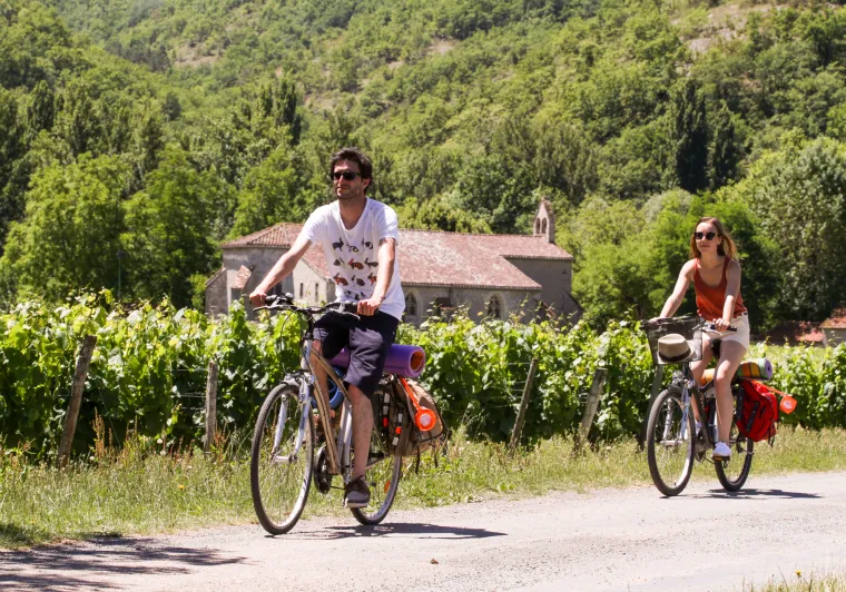 Les vignobles de la Vallée du Lot à vélo