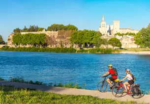 Bord du Rhône à Avignon