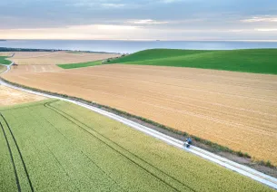 Vers le grand bleu à vélo sur la Côte d'Opale