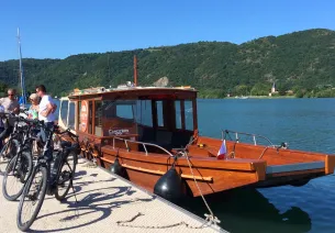 Croisière bateau + vélo sur le Rhône avec la compagnie des canotiers du Rhôna