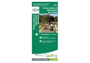 Carte IGN des voies vertes de France