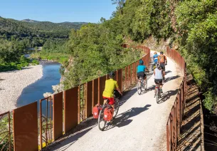 Sur la Dolce Via à vélo