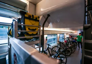 Bag and bicycle space - Train Vélo Loire