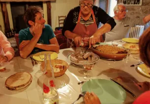 Aligot, saucisson et VTT