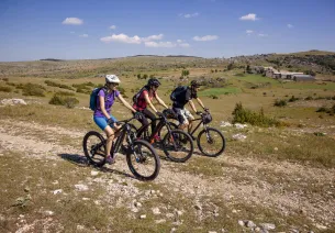 La GTMC à VTT sur le Causse Méjean