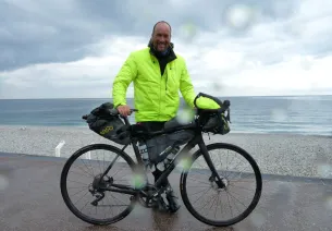 A vélo sous la pluie !