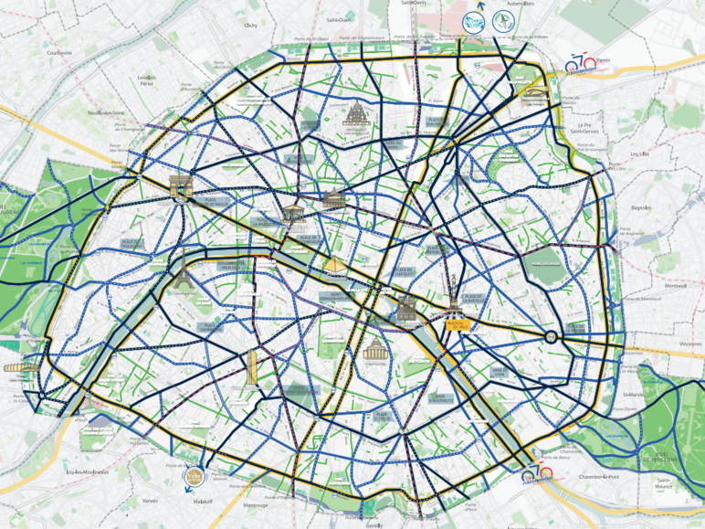 Carte "Bon Plan Paris à Vélo" - Édition 2023 