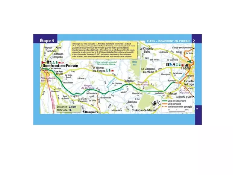 Carte détaillée Routard La Vélo Francette